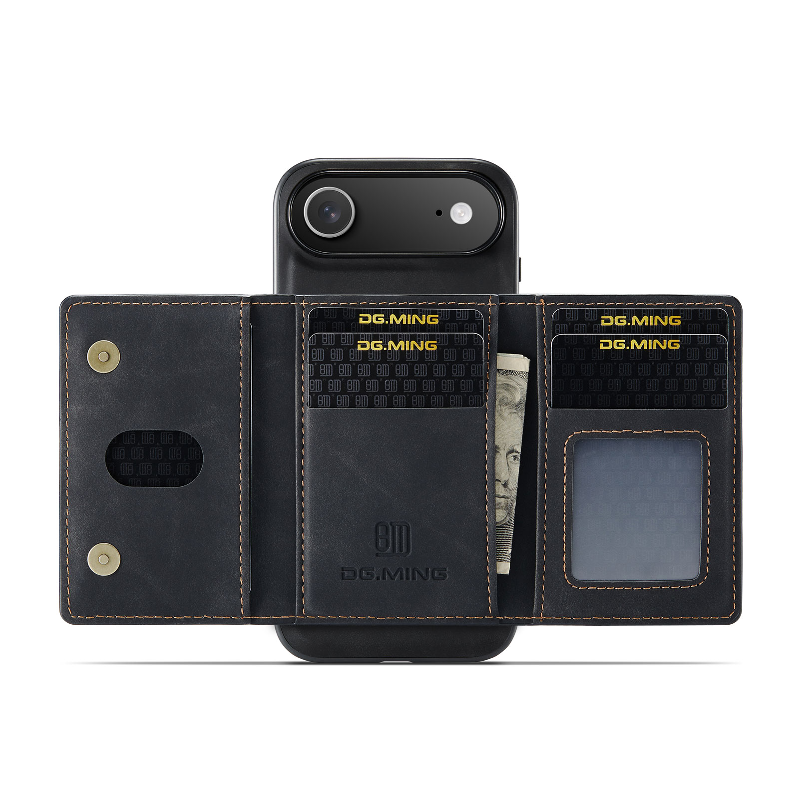 Magnetic Card Slot Case iPhone 17 Air Musta
