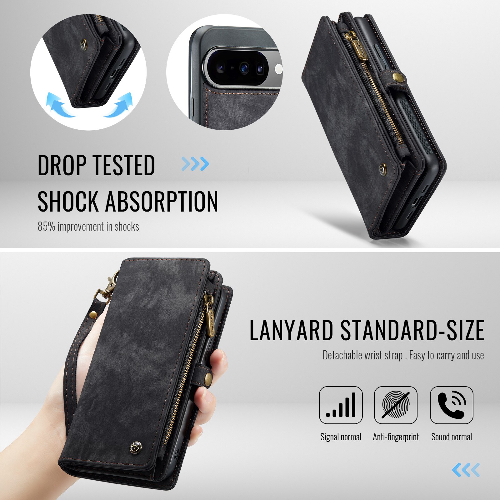 Multi-slot Suojakotelo Google Pixel 10 Harmaa