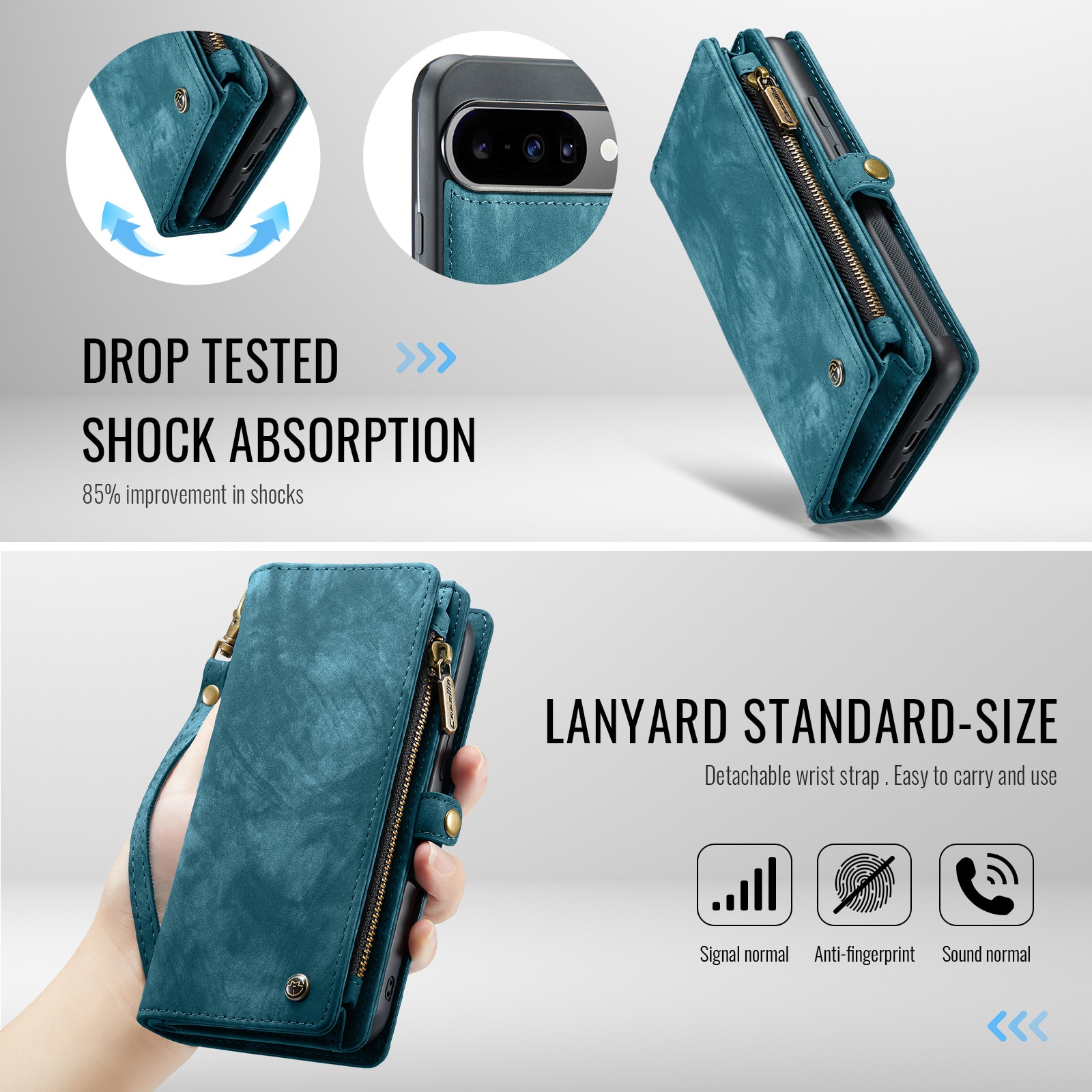 Multi-slot Suojakotelo Google Pixel 10 Sininen