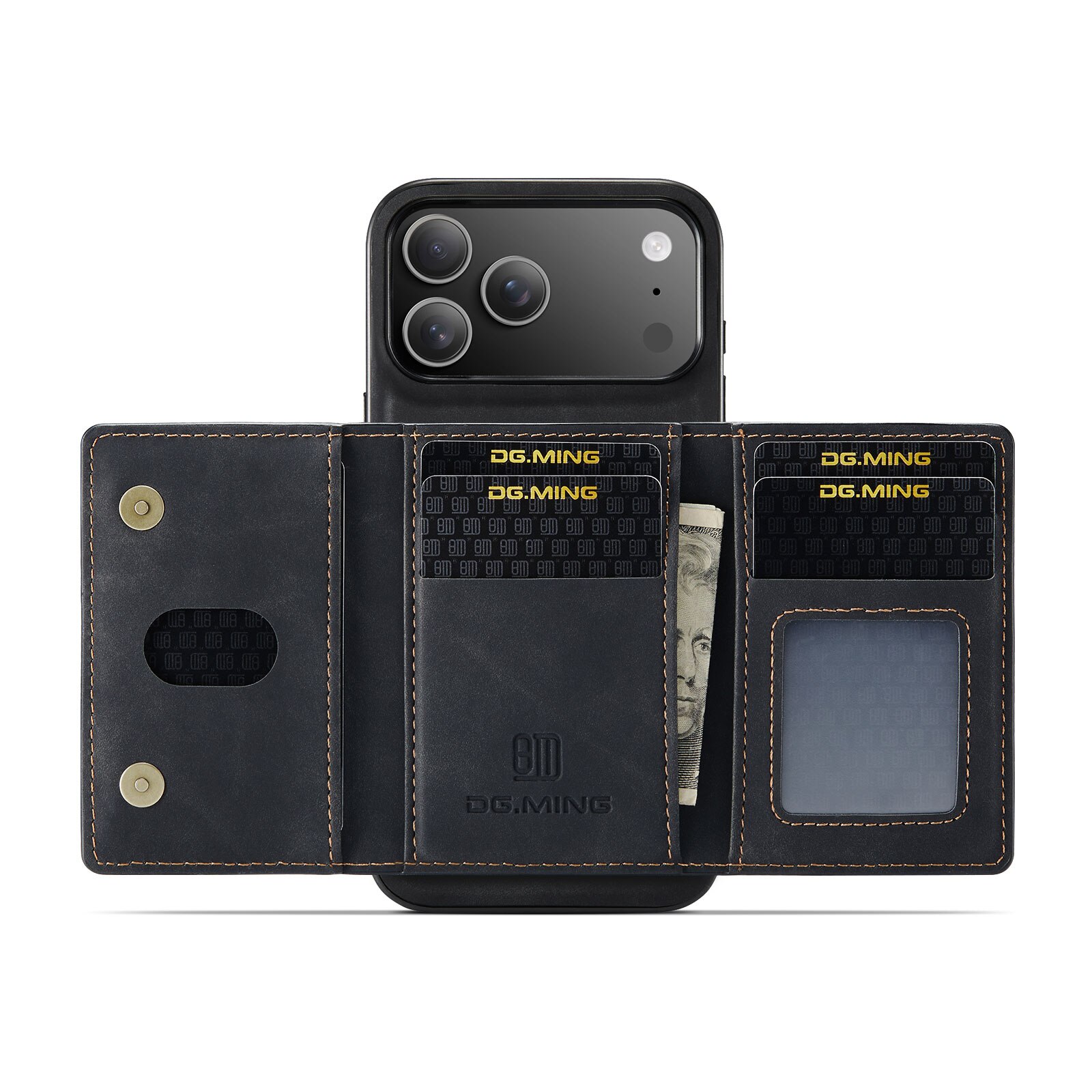Magnetic Card Slot Case iPhone 17 Pro Max Musta