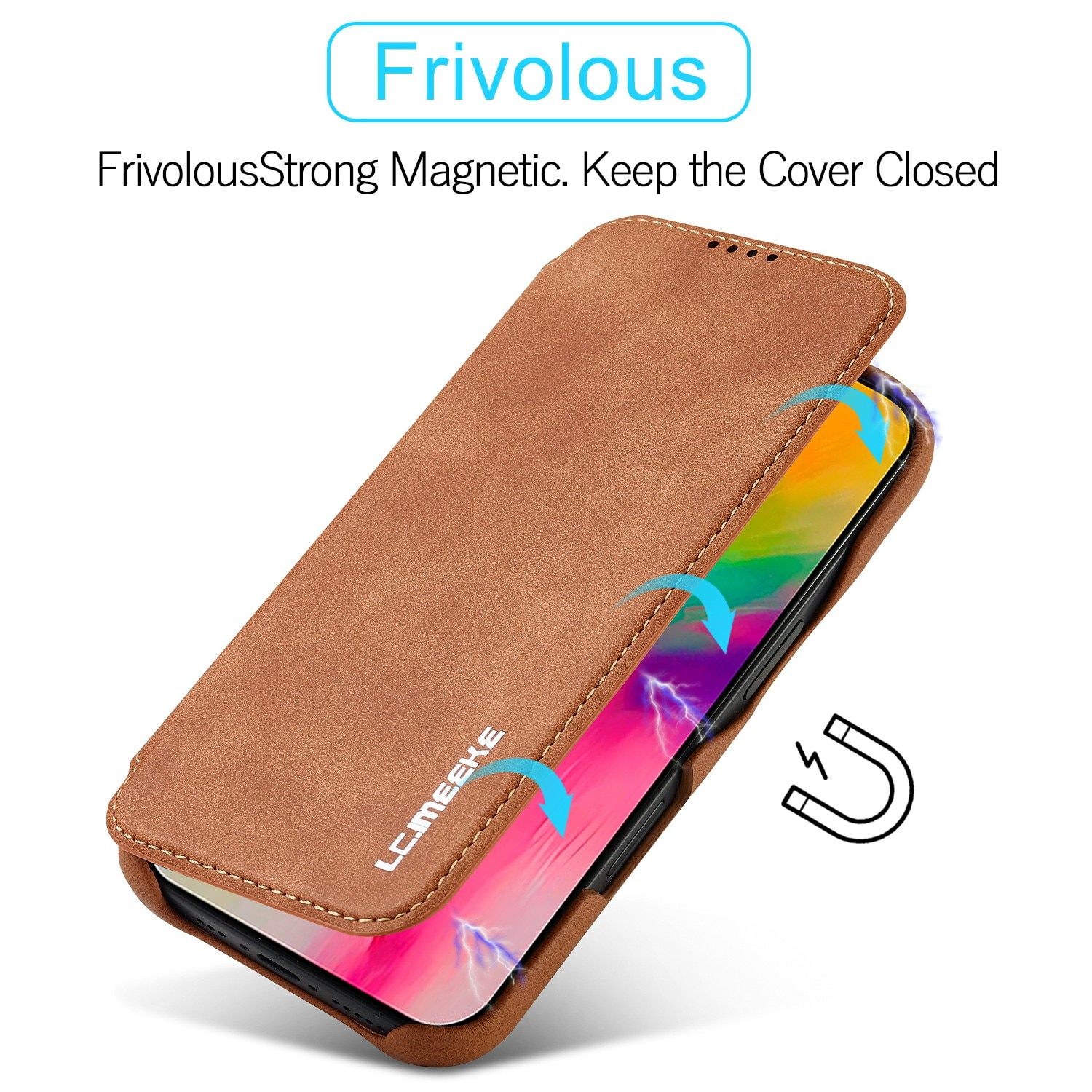 Slim Lompakkokotelot iPhone 17 Cognac