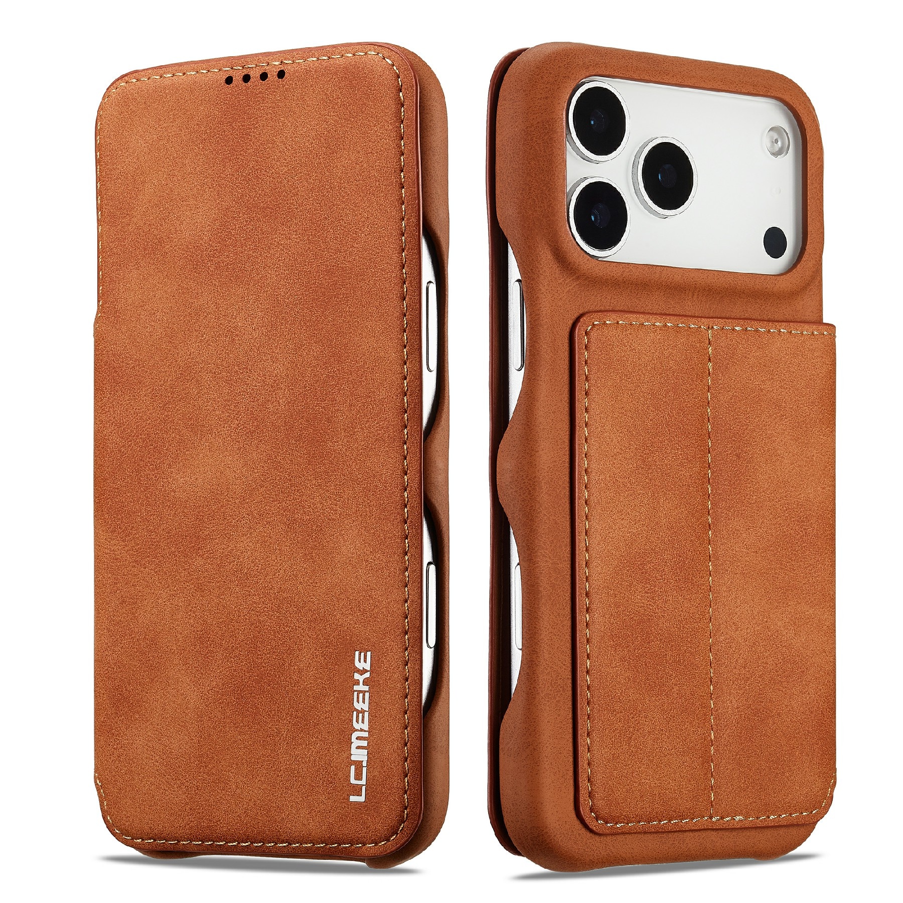 Slim Lompakkokotelot iPhone 17 Pro Cognac