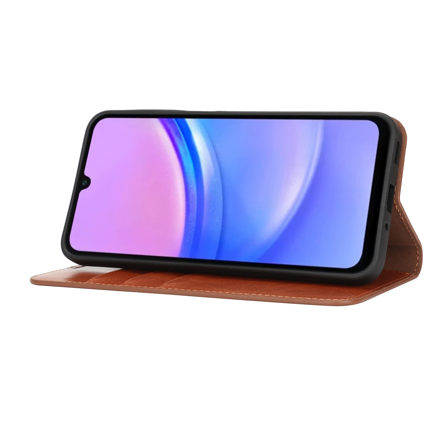 Suojakotelo Aito Nahka Samsung Galaxy A17 Ruskea