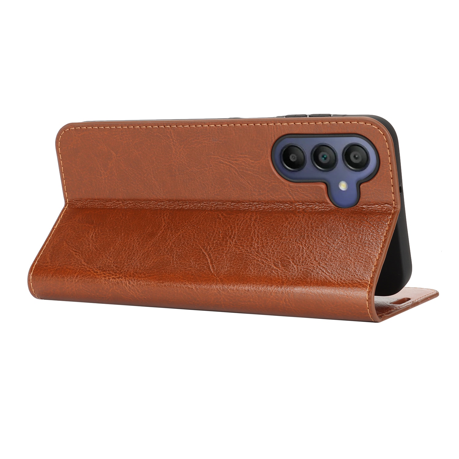 Suojakotelo Aito Nahka Samsung Galaxy A17 Ruskea