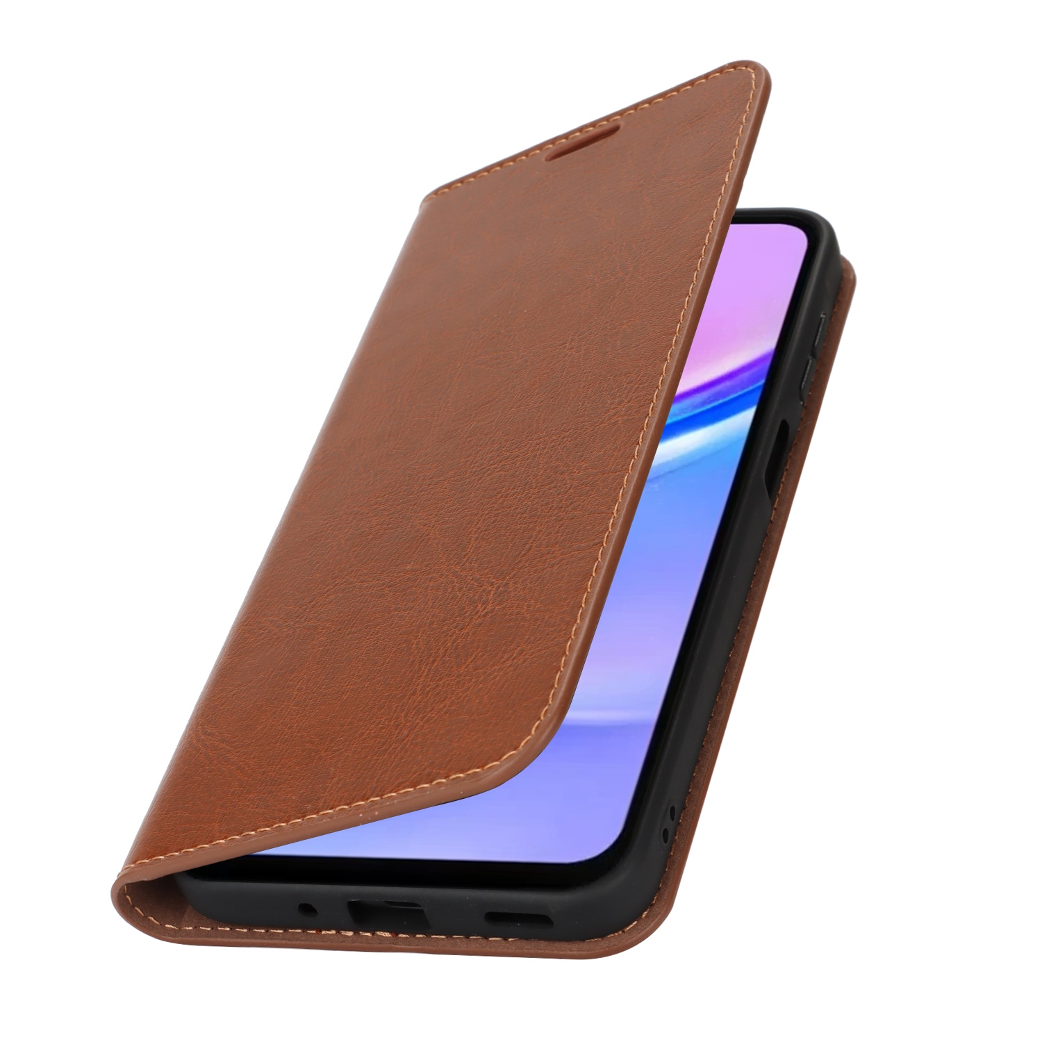 Suojakotelo Aito Nahka Samsung Galaxy A17 Ruskea