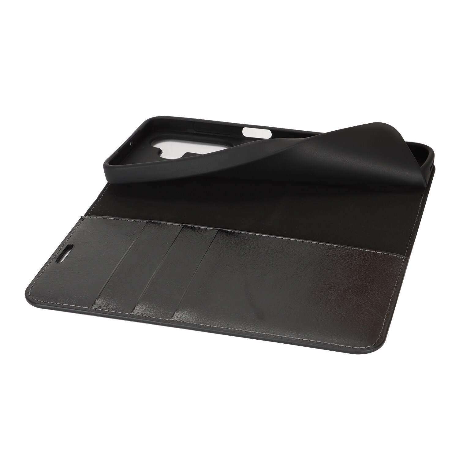 Suojakotelo Aito Nahka Samsung Galaxy A17 Musta