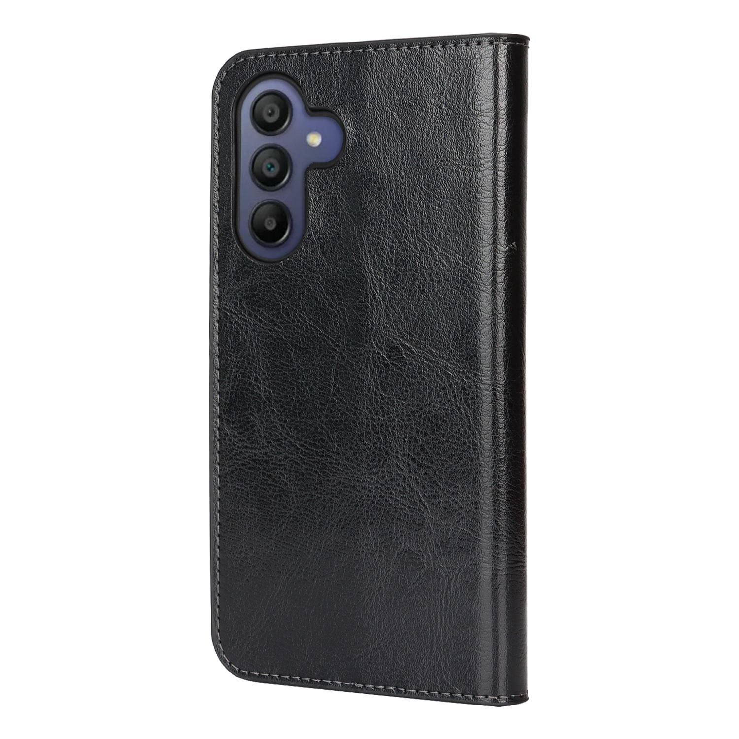 Suojakotelo Aito Nahka Samsung Galaxy A17 Musta