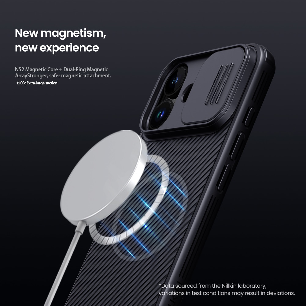 CamShield Kuori MagSafe iPhone 17 Musta