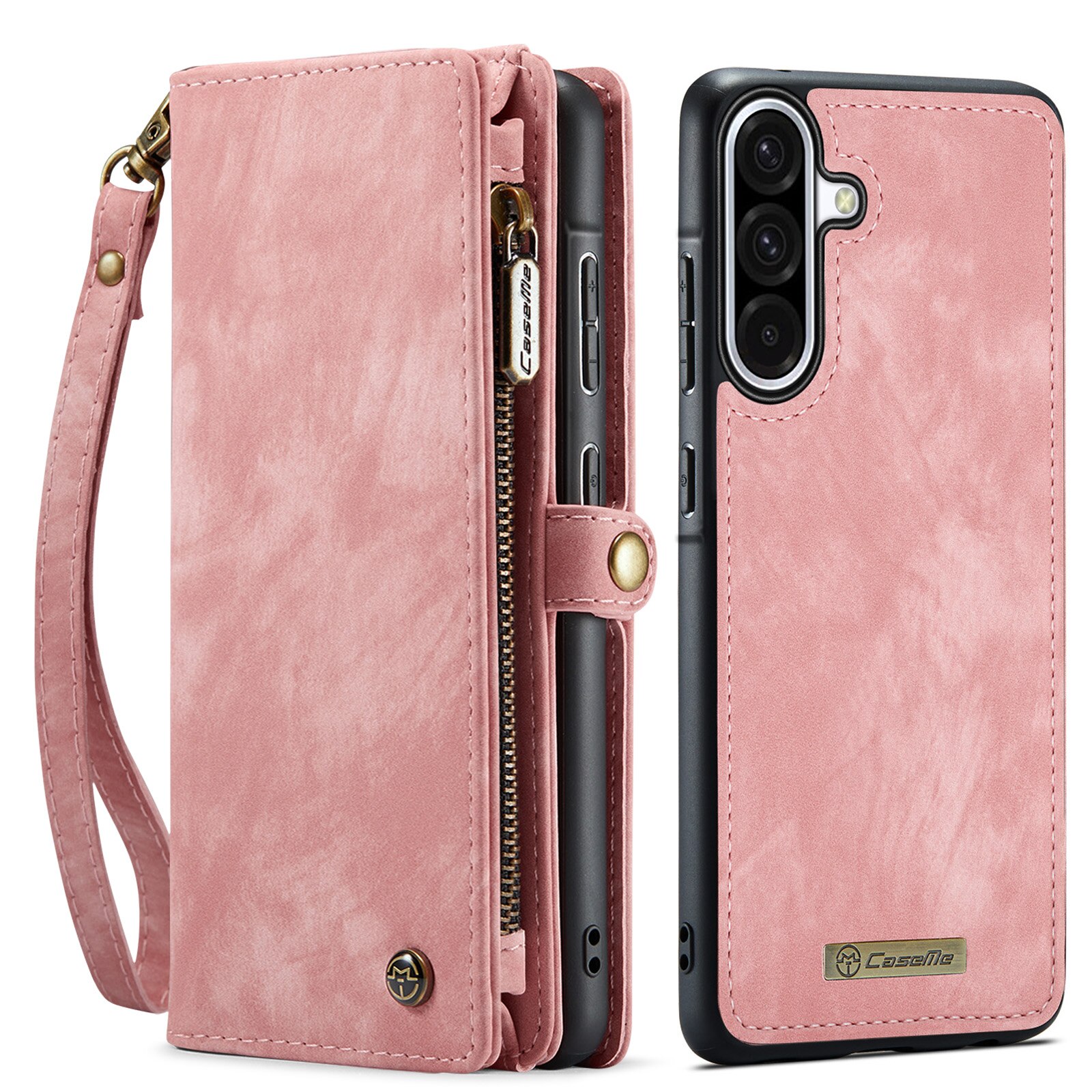 Multi-slot Suojakotelo Samsung Galaxy A17 Vaaleanpunainen