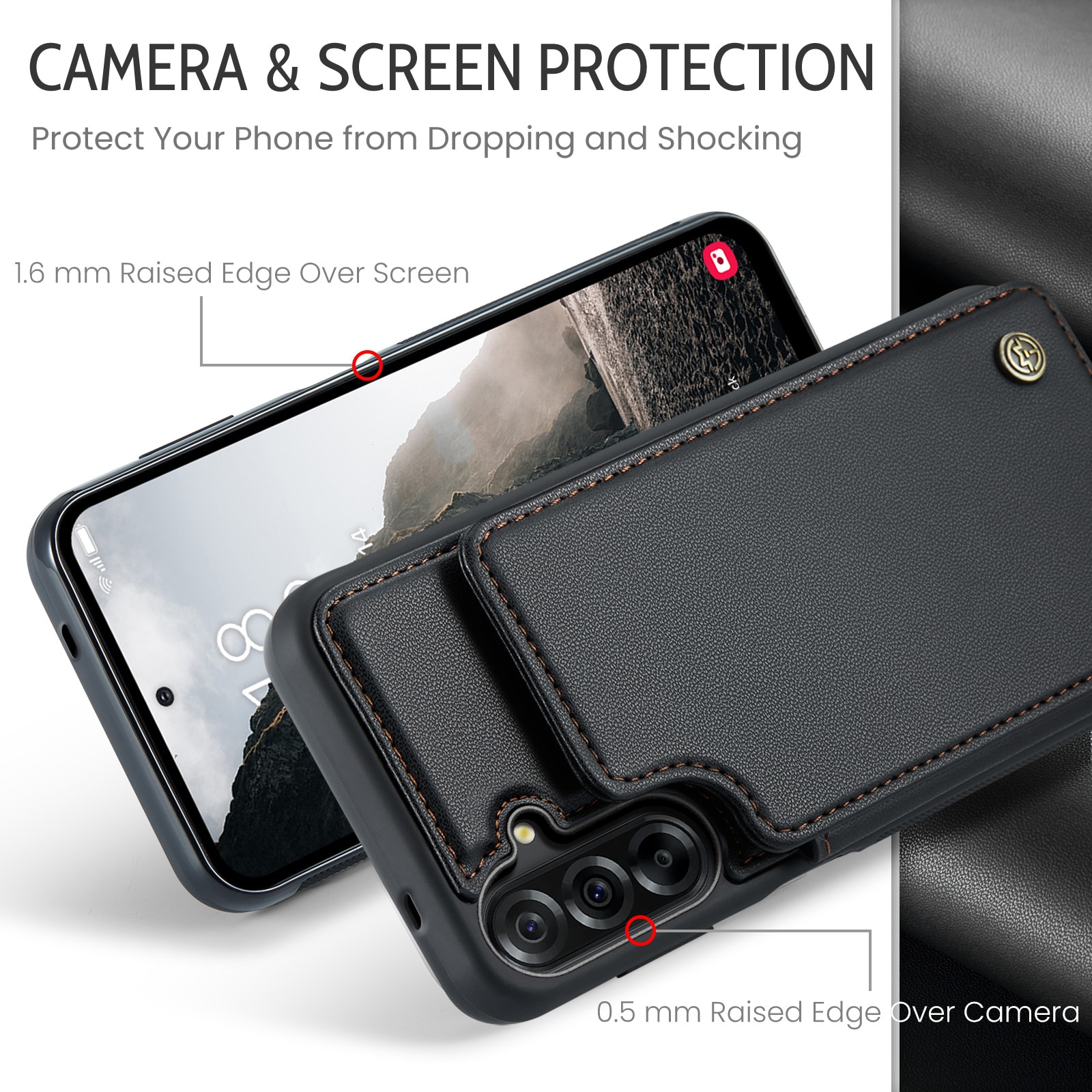RFID-blocking Lompakonkuori Samsung Galaxy A17 musta