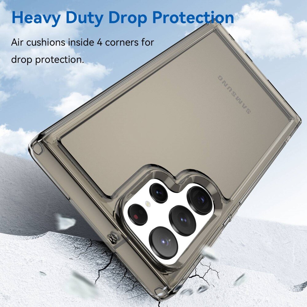 Crystal Hybrid Case Samsung Galaxy S23 Ultra harmaa