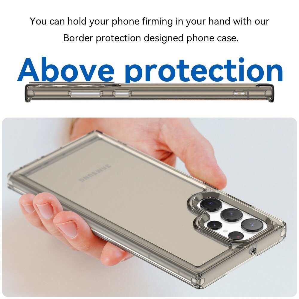 Crystal Hybrid Case Samsung Galaxy S23 Ultra harmaa