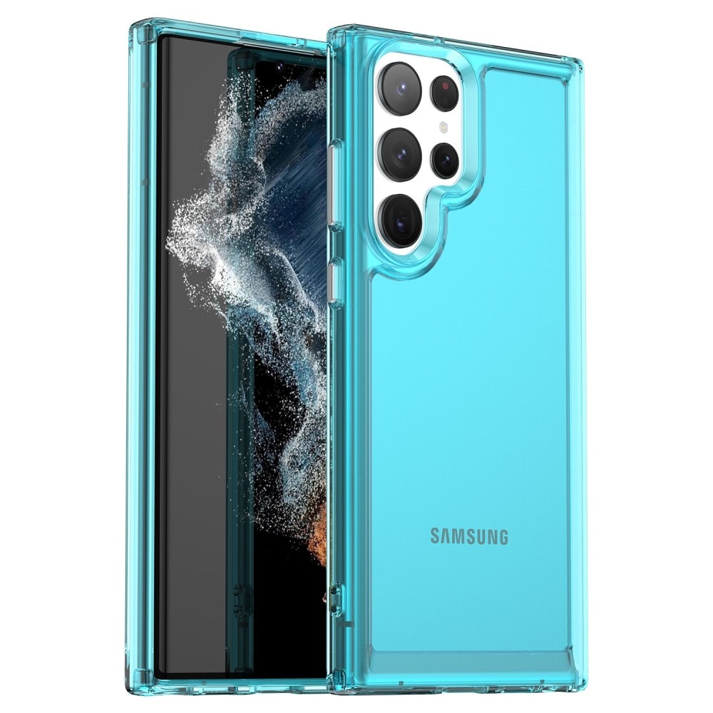 Crystal Hybrid Case Samsung Galaxy S23 Ultra sininen