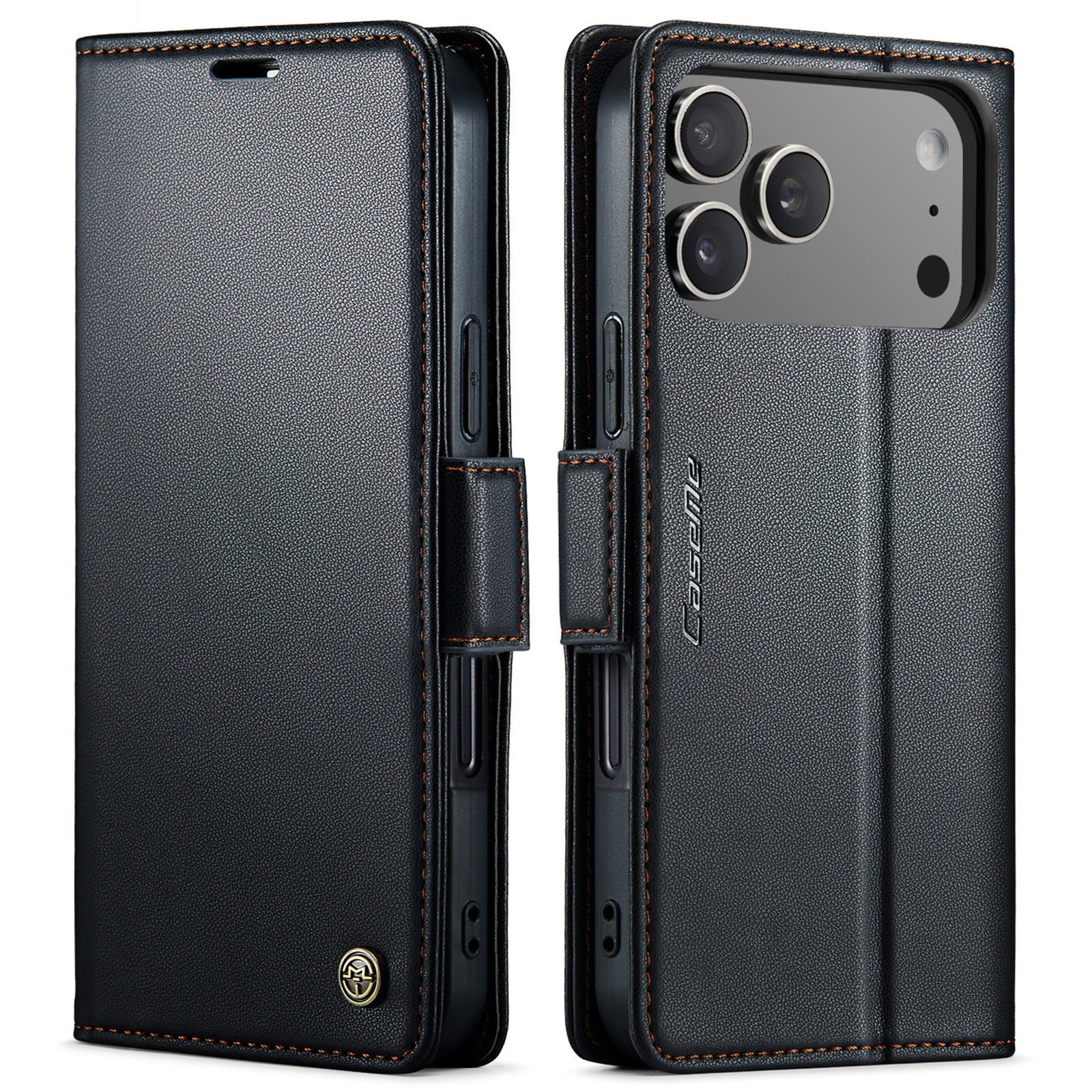 RFID Slim Lompakkokotelo iPhone 17 Pro Musta