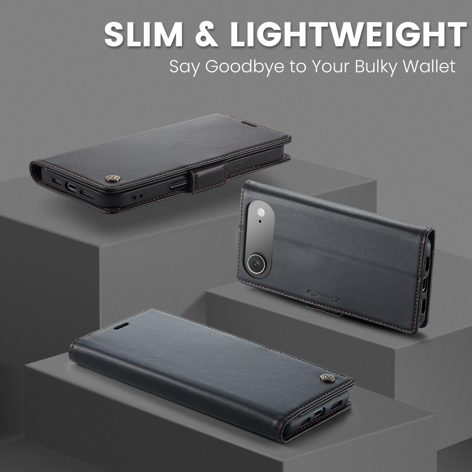 RFID Slim Lompakkokotelo iPhone 17 Air Musta