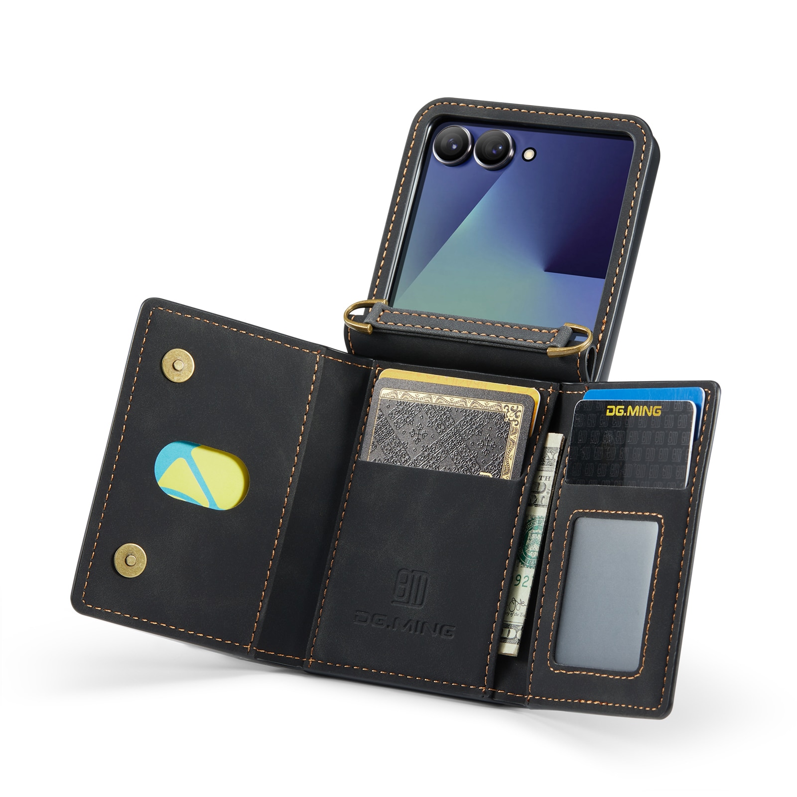 Card Slot Case Samsung Galaxy Z Flip 7 Musta