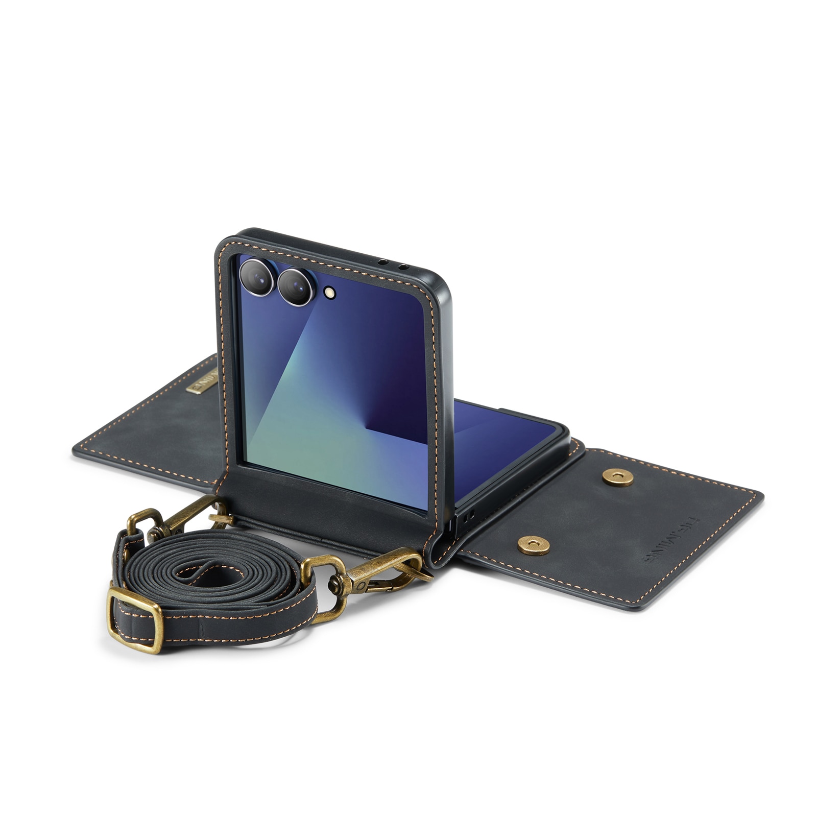 Card Slot Case Samsung Galaxy Z Flip 7 Musta