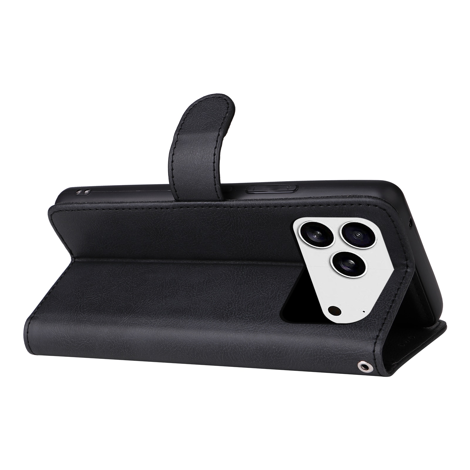 Magneettinen lompakko iPhone 17 Pro Musta