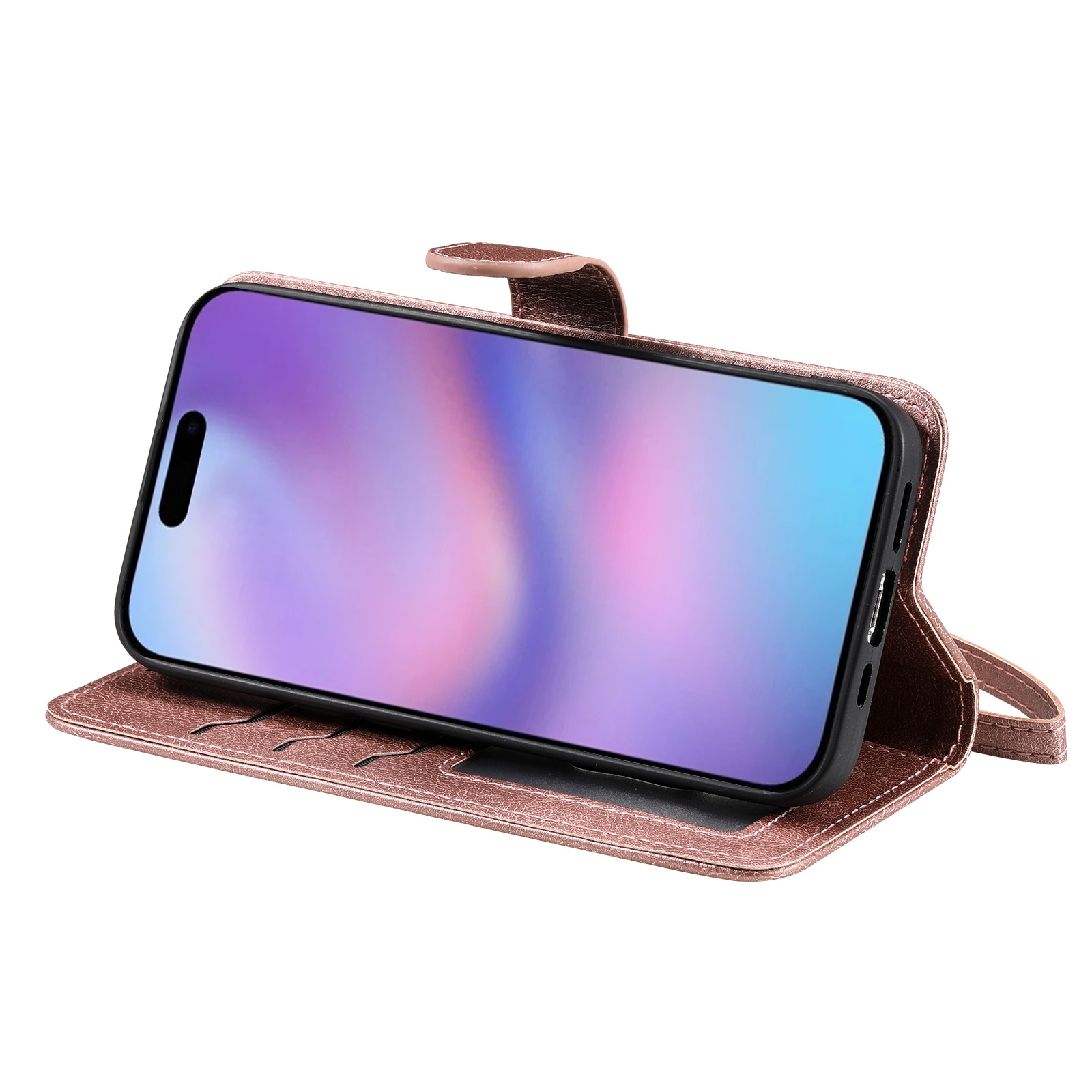 Magneettinen lompakko iPhone 17 Vaaleanpunainen