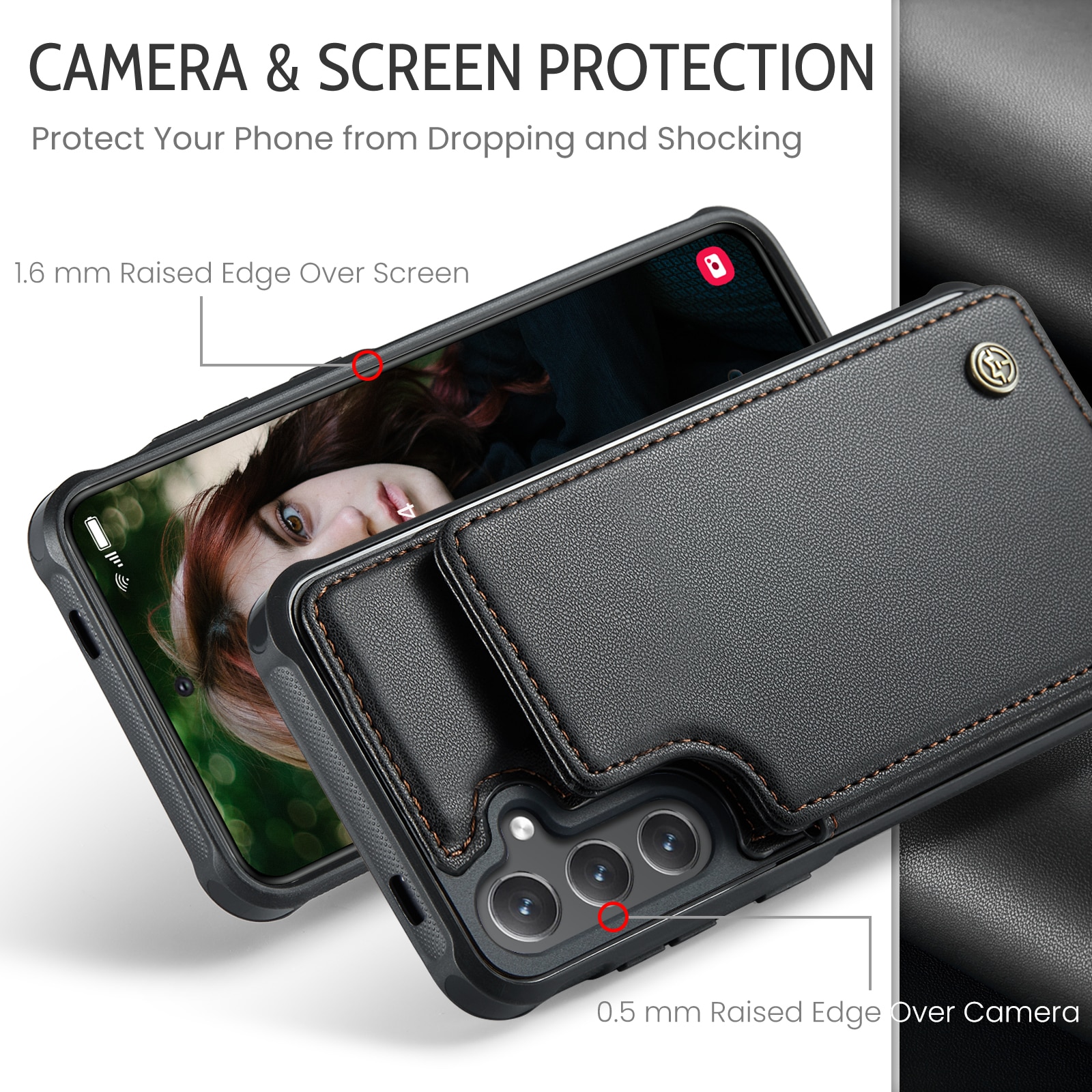 RFID-blocking Lompakonkuori Samsung Galaxy S25 FE musta