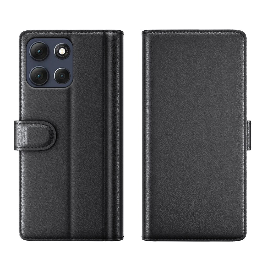 Aito Nahkakotelo Motorola Moto G86 Musta