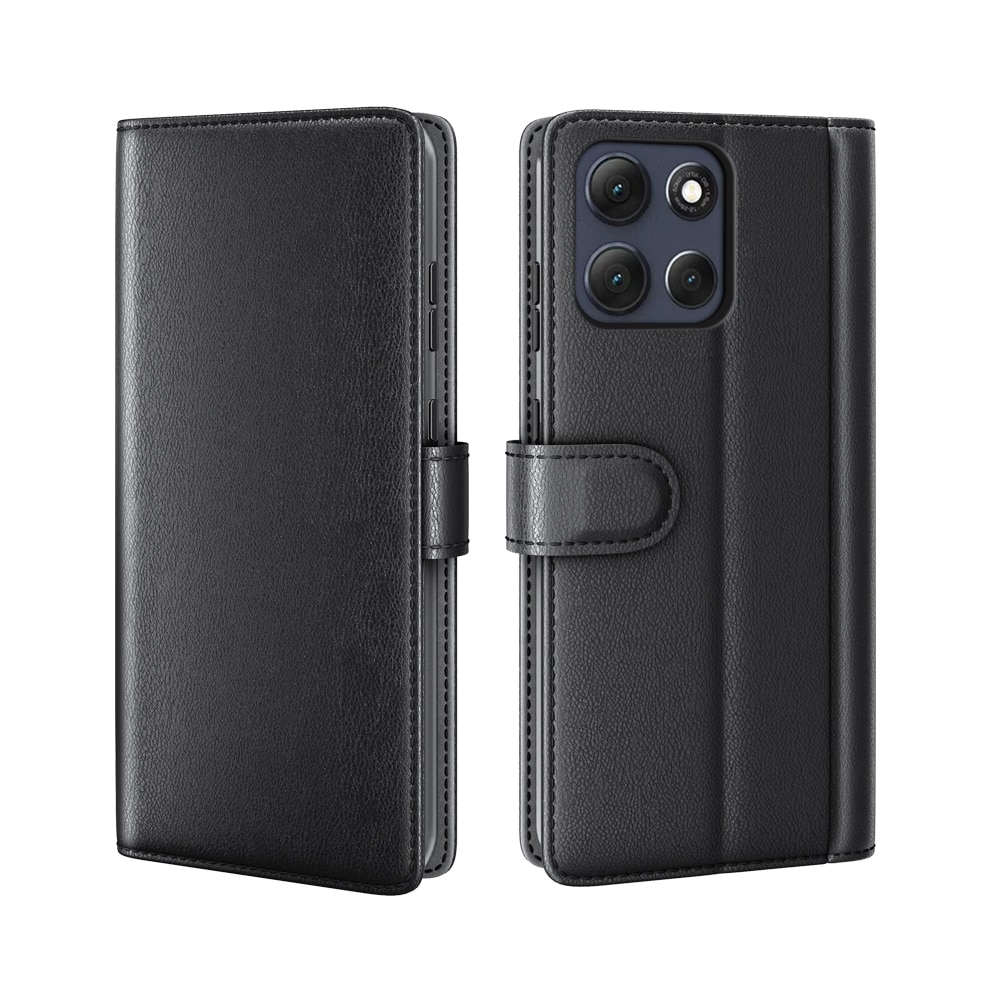 Aito Nahkakotelo Motorola Moto G86 Musta
