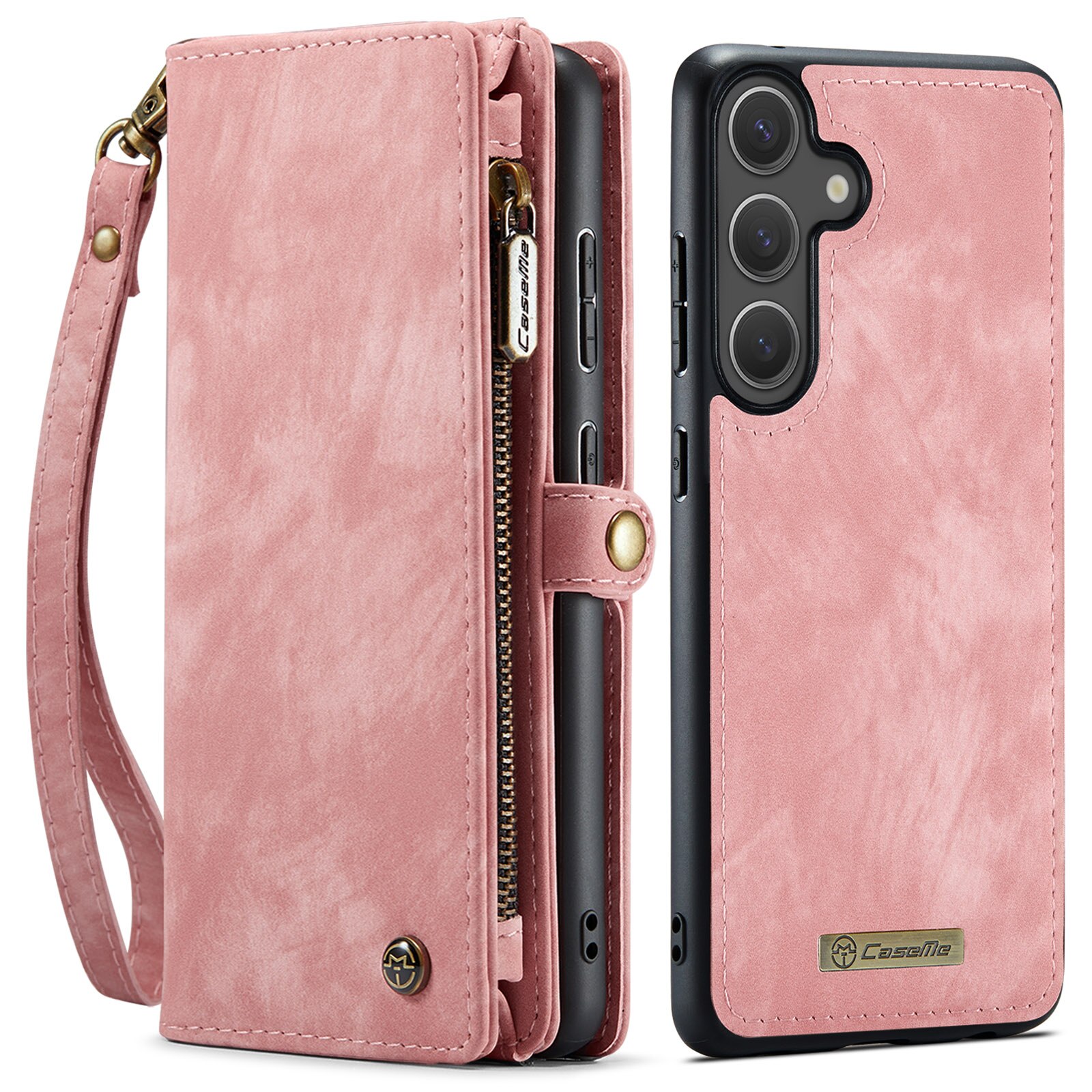 Multi-slot Suojakotelo Samsung Galaxy S25 FE Vaaleanpunainen