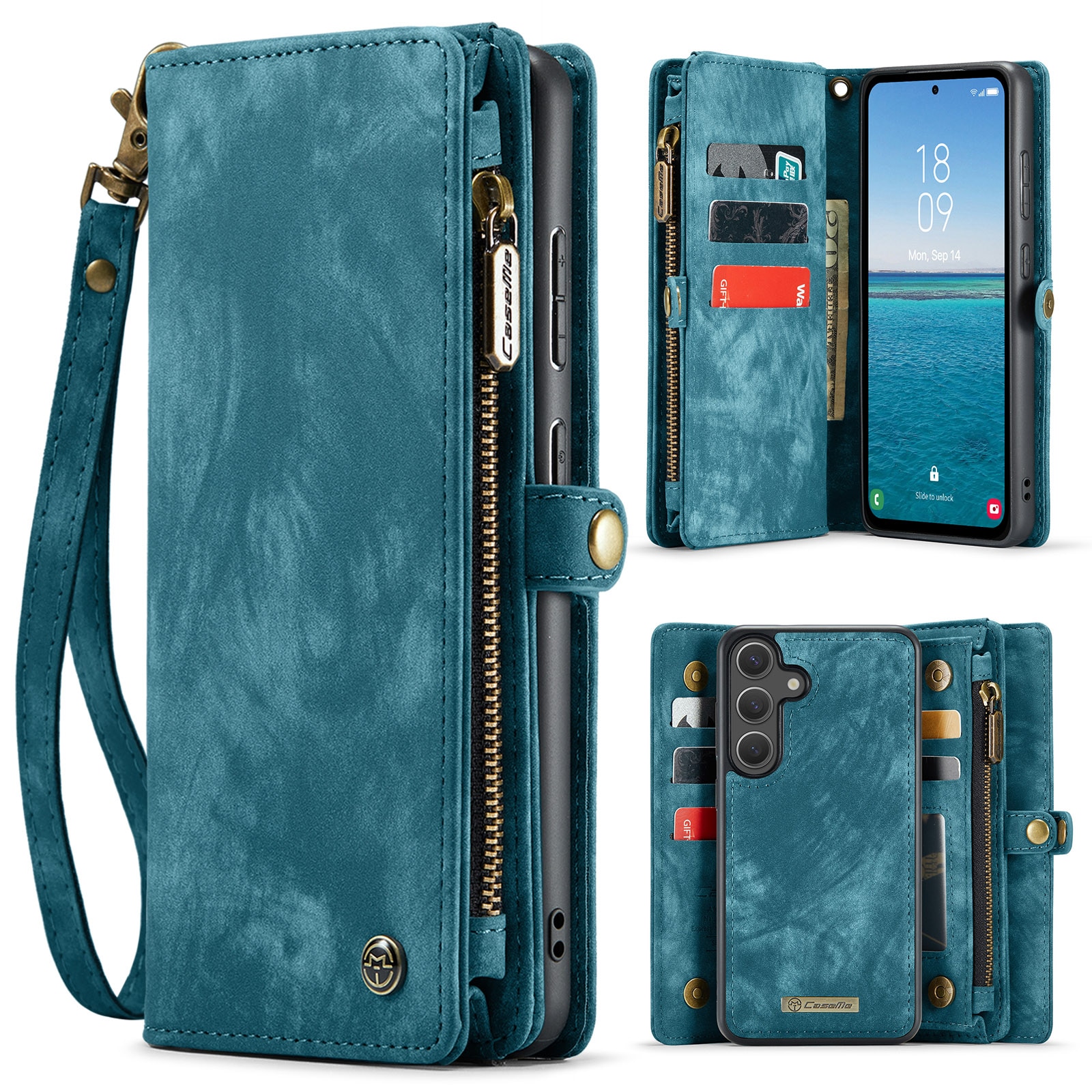 Multi-slot Suojakotelo Samsung Galaxy S25 FE Sininen