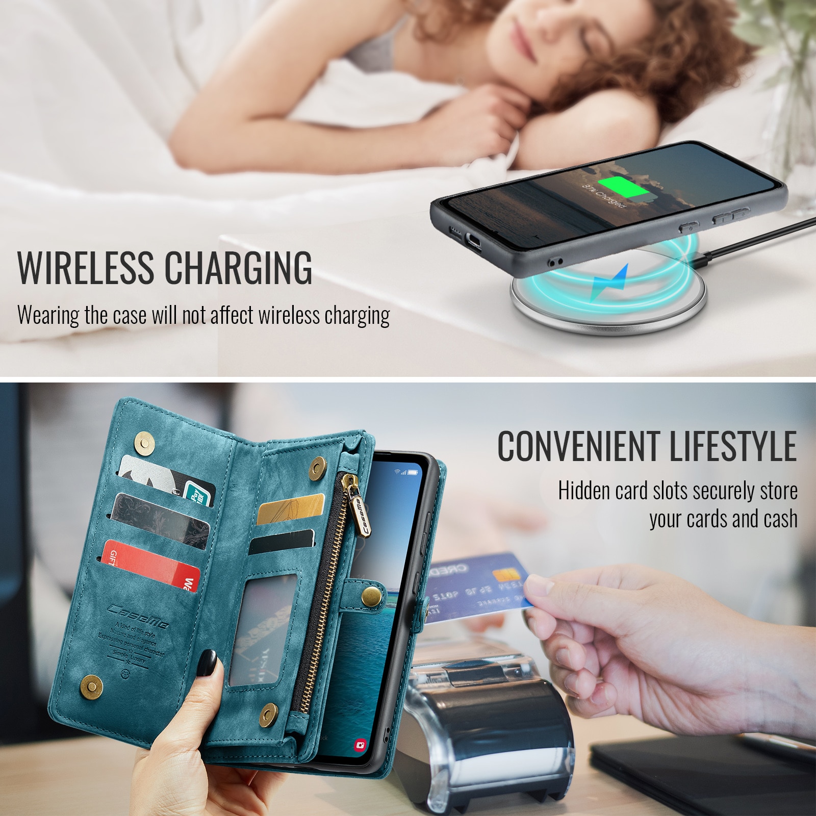 Multi-slot Suojakotelo Samsung Galaxy S25 FE Sininen
