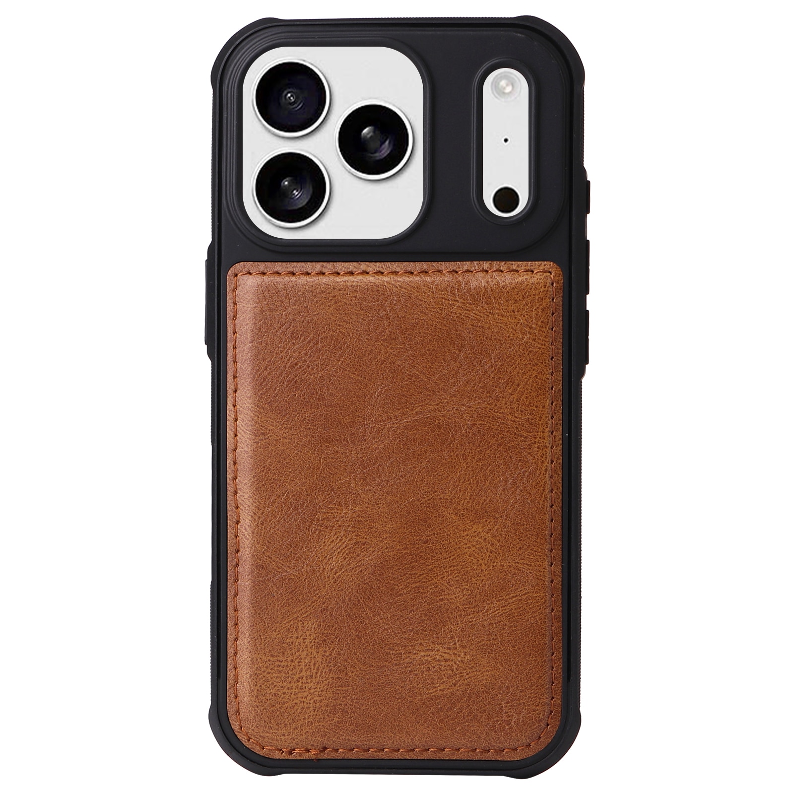 Magnet Leather Multi-Wallet iPhone 17 Pro Ruskea