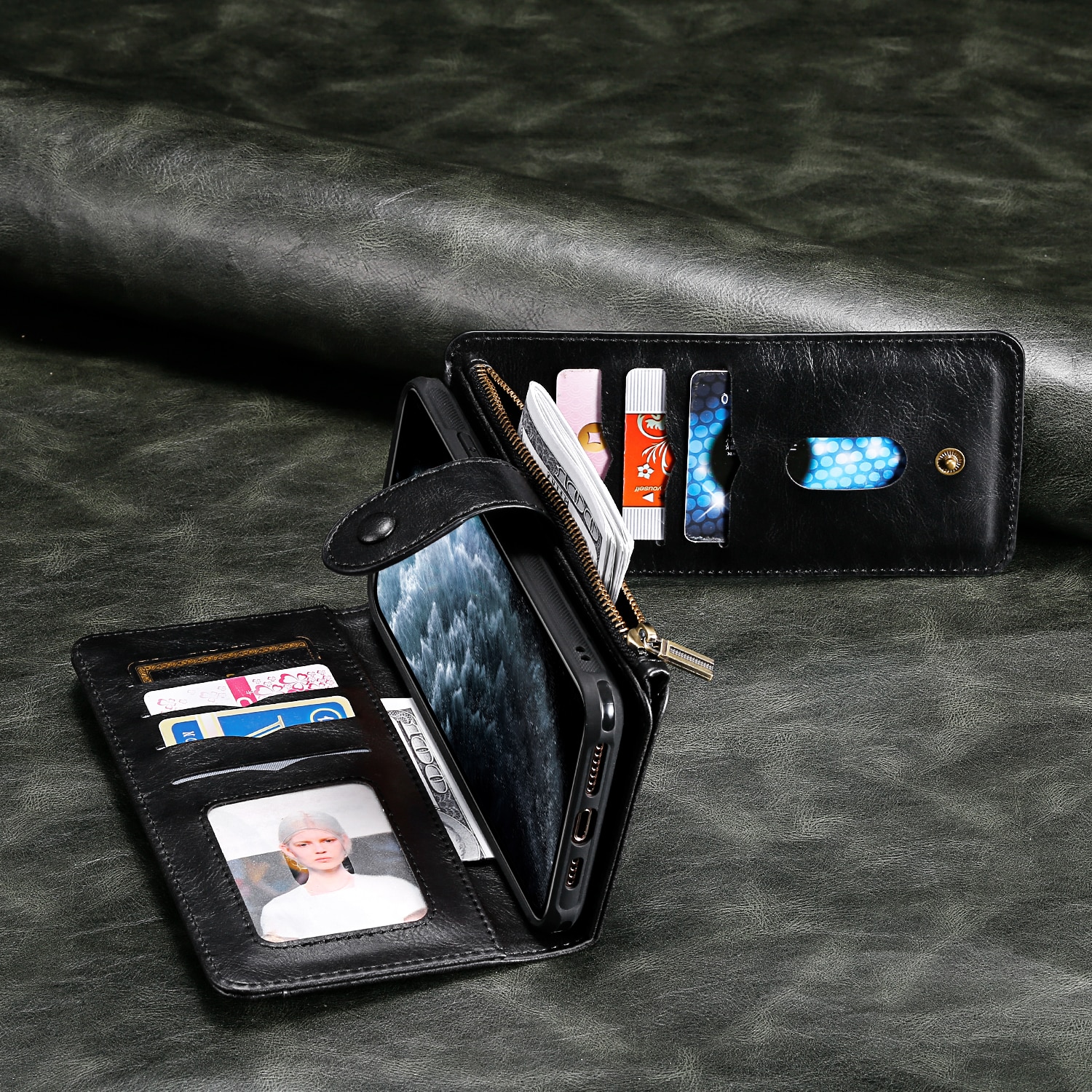 Magnet Leather Multi-Wallet iPhone 17 Pro Max msuta