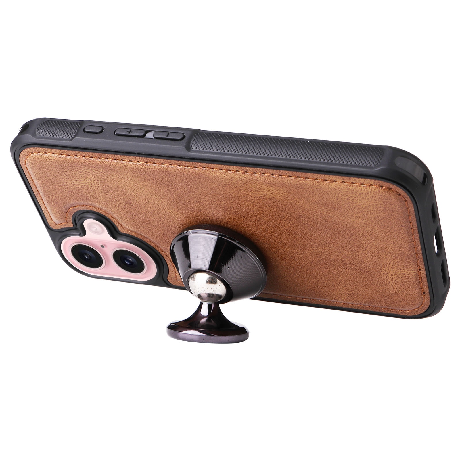 Magnet Leather Multi-Wallet iPhone 17 Ruskea