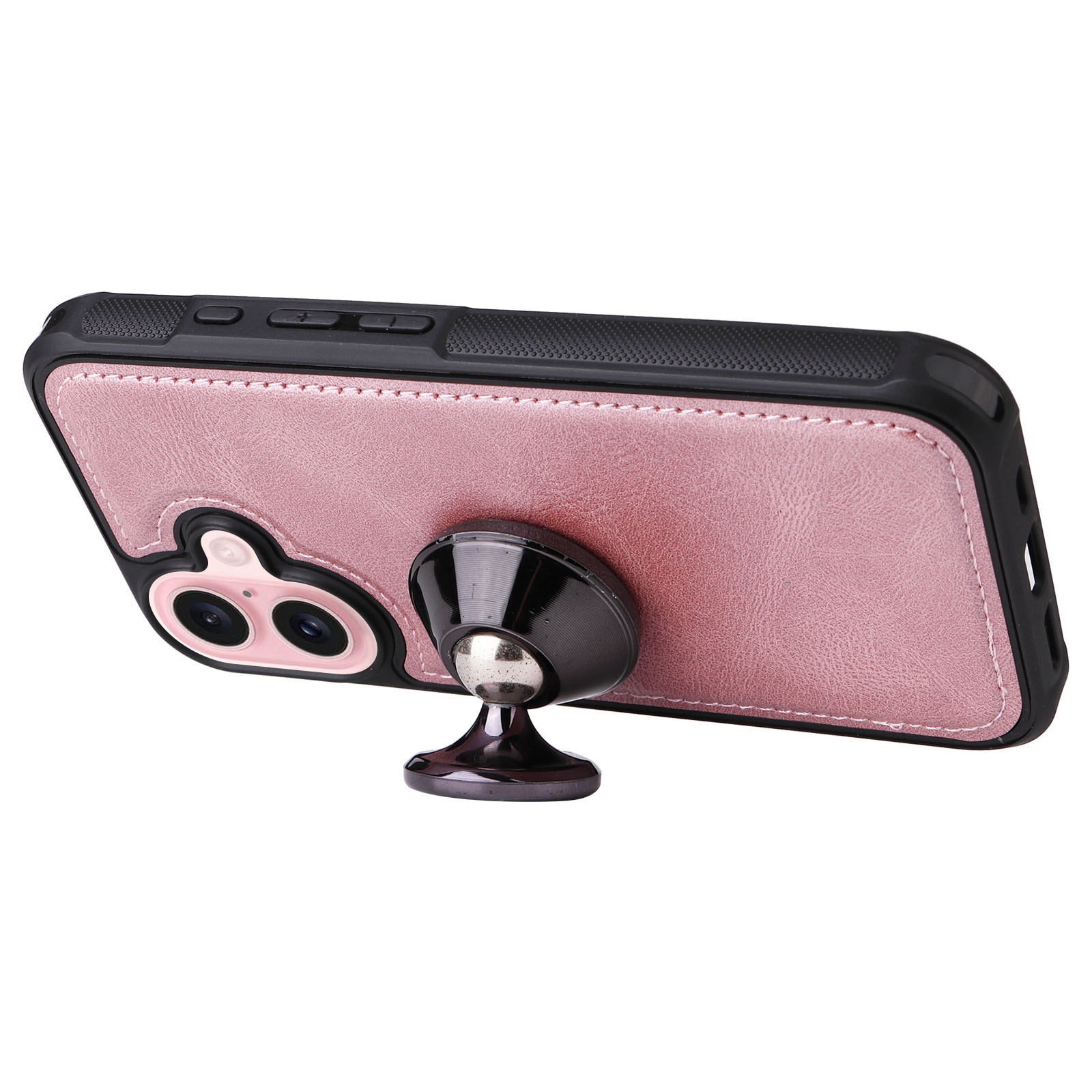 Magnet Leather Multi-Wallet iPhone 17 Vaaleanpunainen