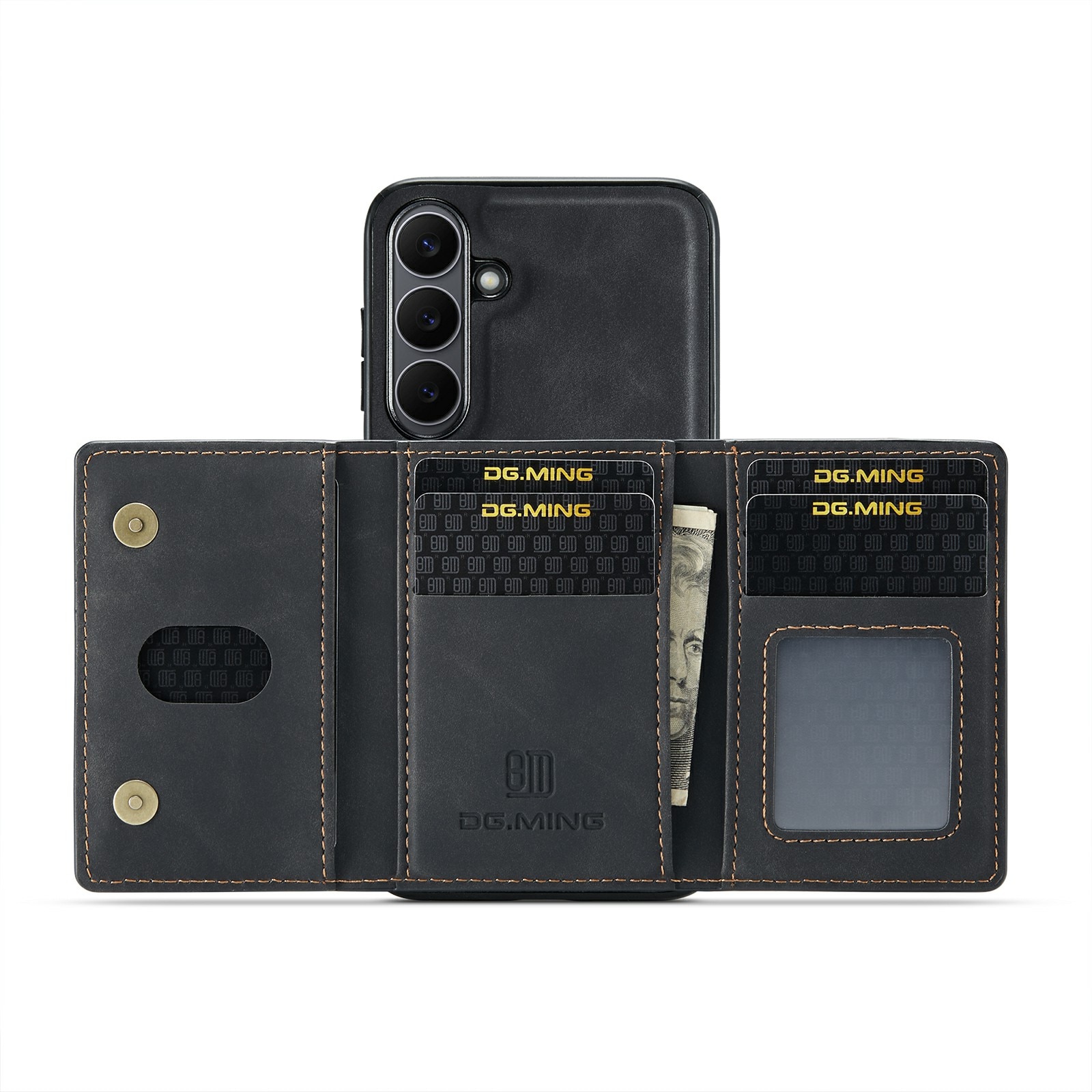 Magnetic Card Slot Case Samsung Galaxy S25 FE Musta