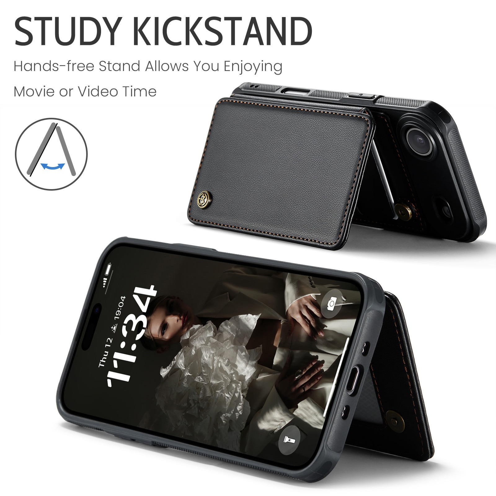 RFID-blocking Lompakonkuori iPhone Air musta