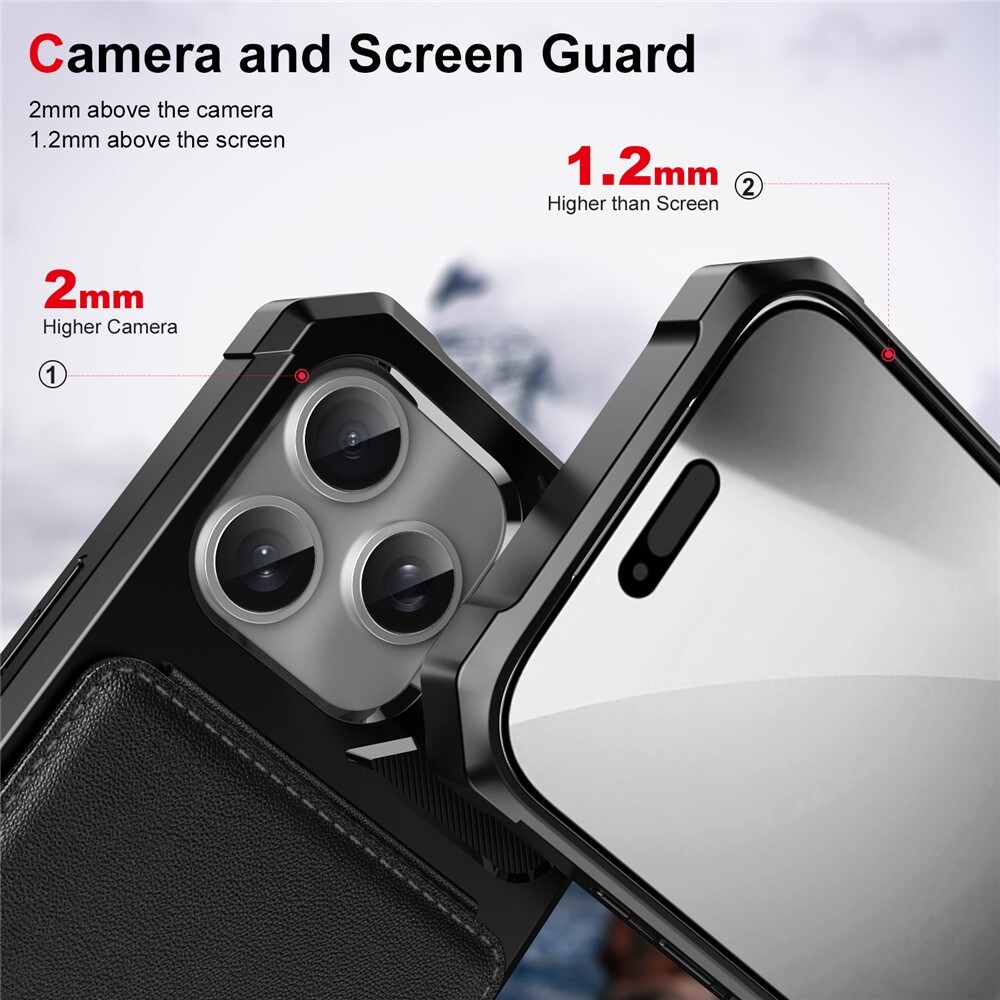 Clean Multi-slot Case iPhone 17 Pro Max Musta