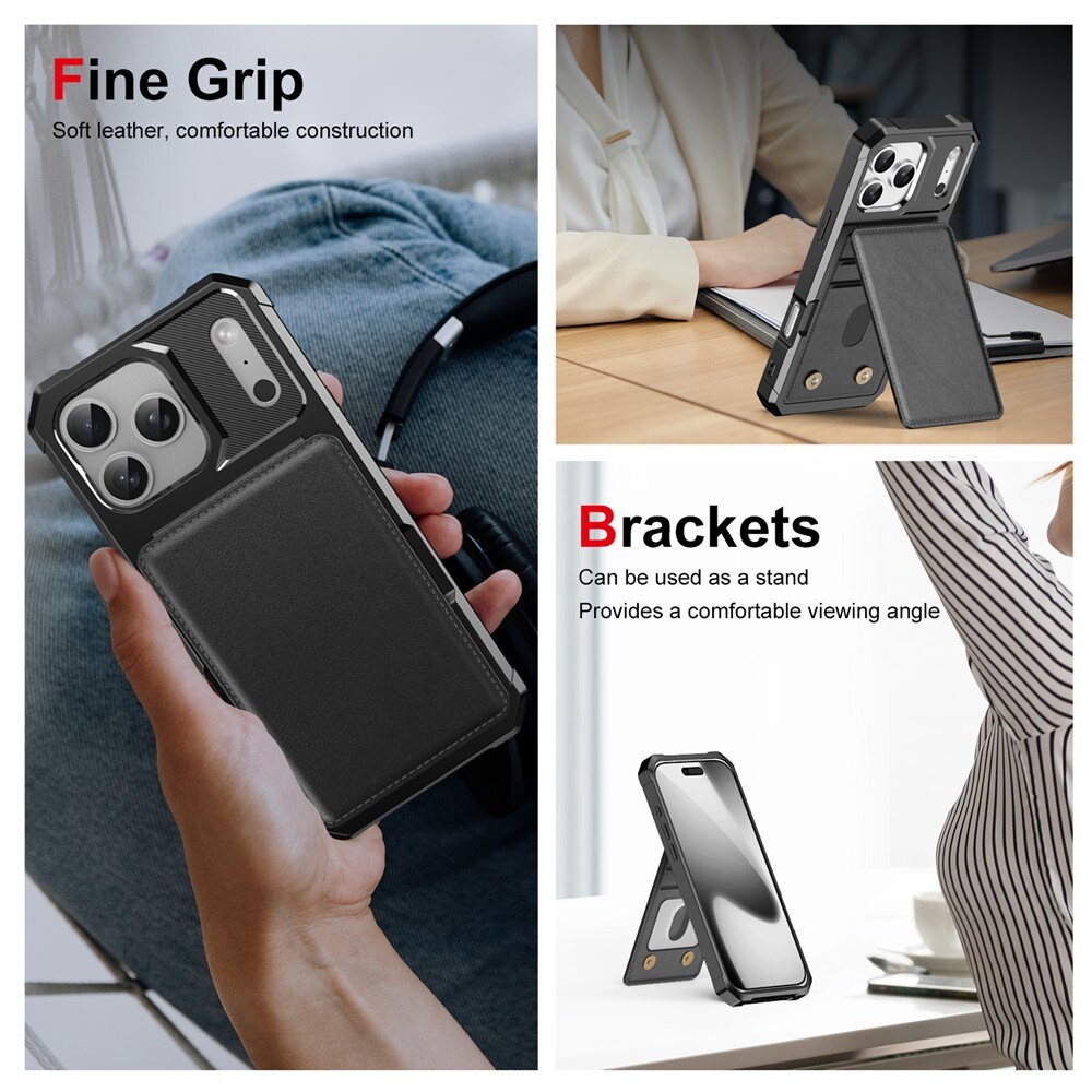 Clean Multi-slot Case iPhone 17 Pro Max Musta