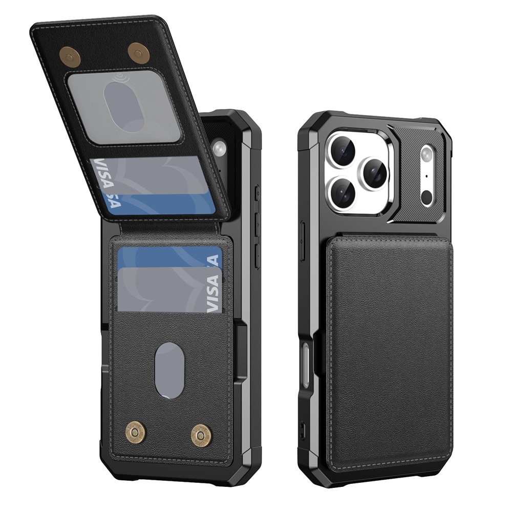 Clean Multi-slot Case iPhone 17 Pro Musta
