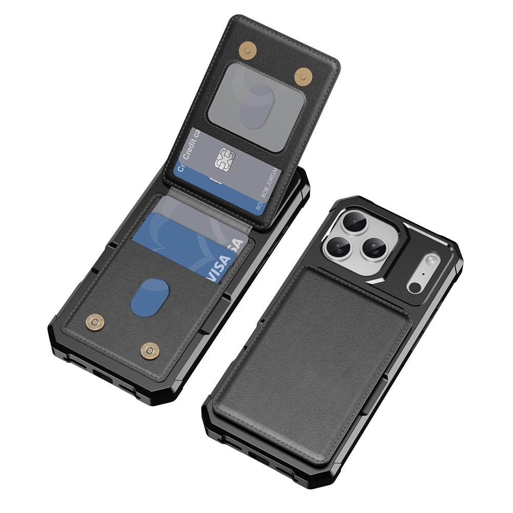 Clean Multi-slot Case iPhone 17 Pro Musta