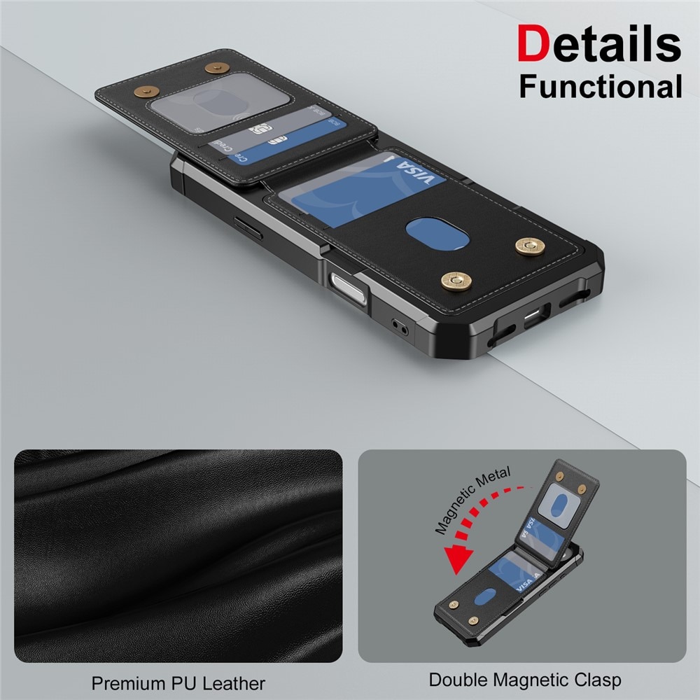 Clean Multi-slot Case iPhone 17 Pro Musta