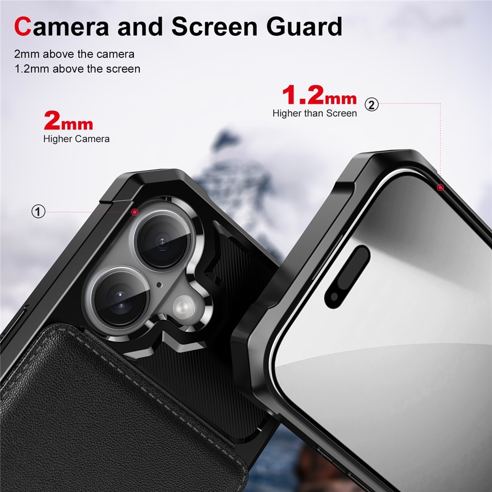 Clean Multi-slot Case iPhone 17 Pro Max Musta