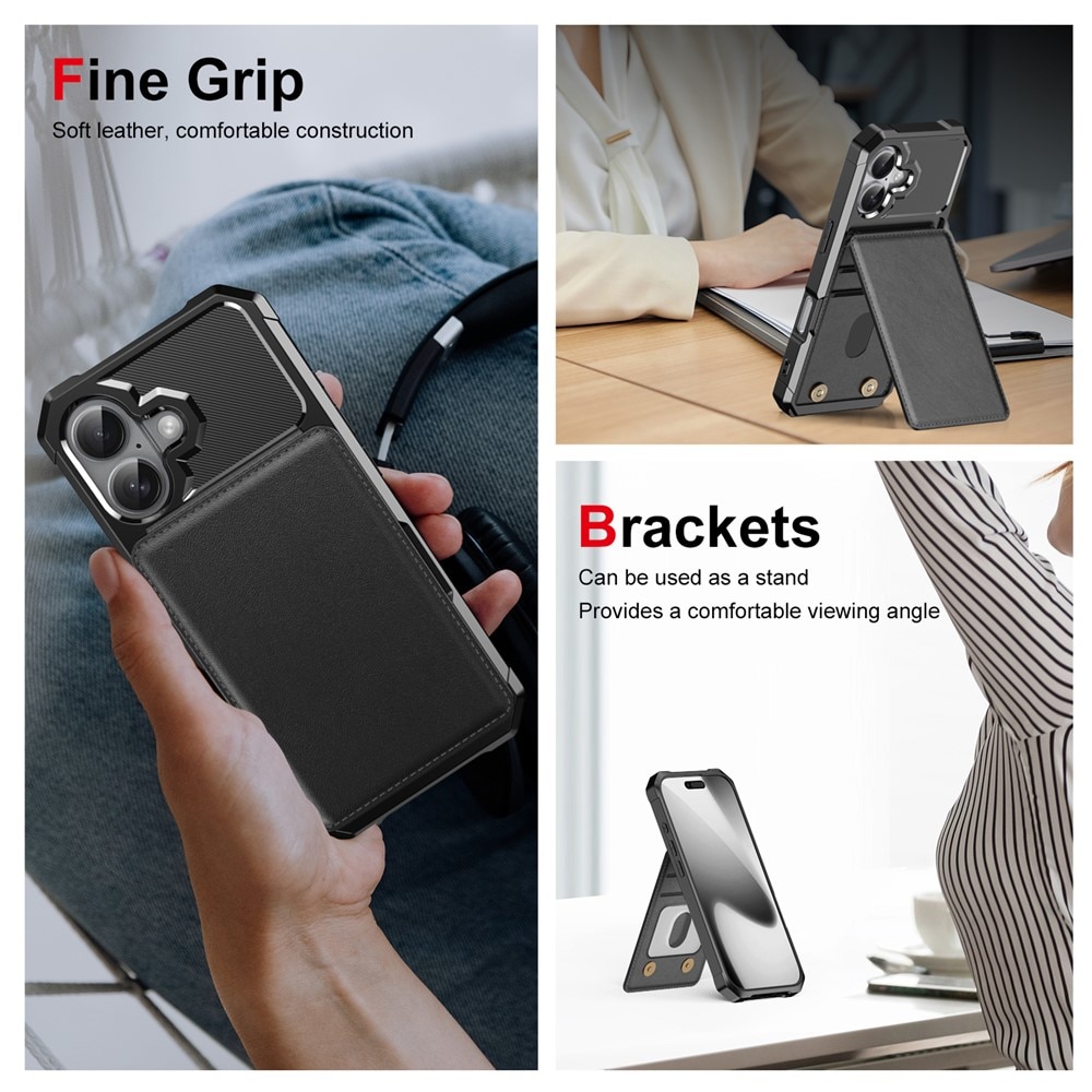 Clean Multi-slot Case iPhone 17 Pro Max Musta