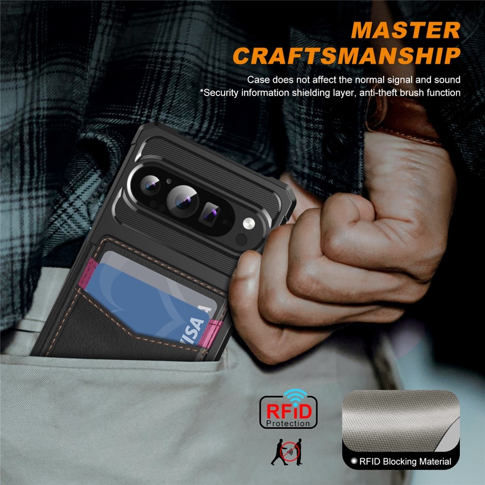 RFID Multi-slot Case Google Pixel 10 Pro Musta