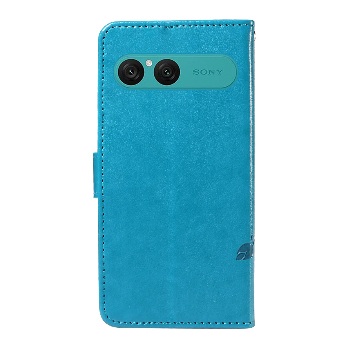 Nahkakotelo Perhonen Sony Xperia 10 VII Sininen