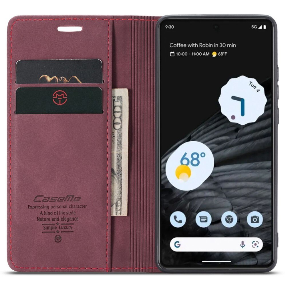 Slim Lompakkokotelo Google Pixel 7 Punainen