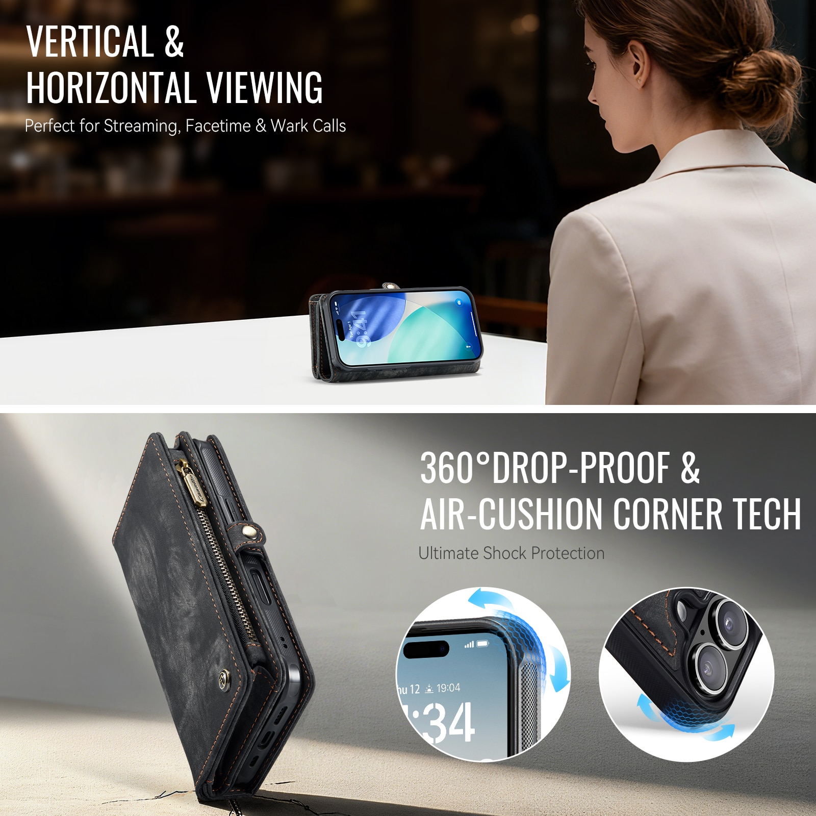 Multi-slot Suojakotelo iPhone 17 Harmaa