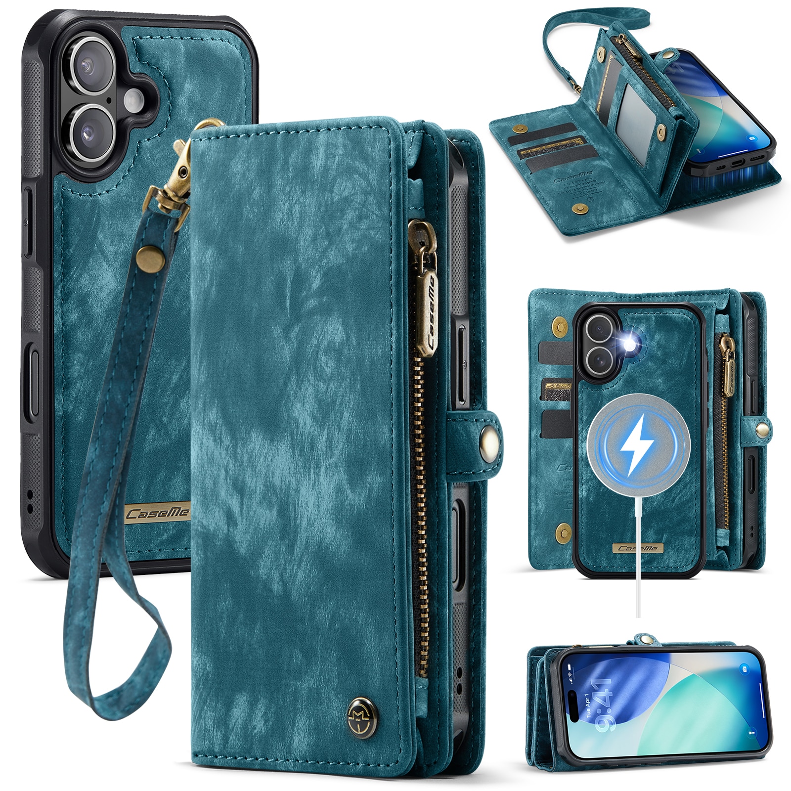 Multi-slot Suojakotelo iPhone 17 Sininen