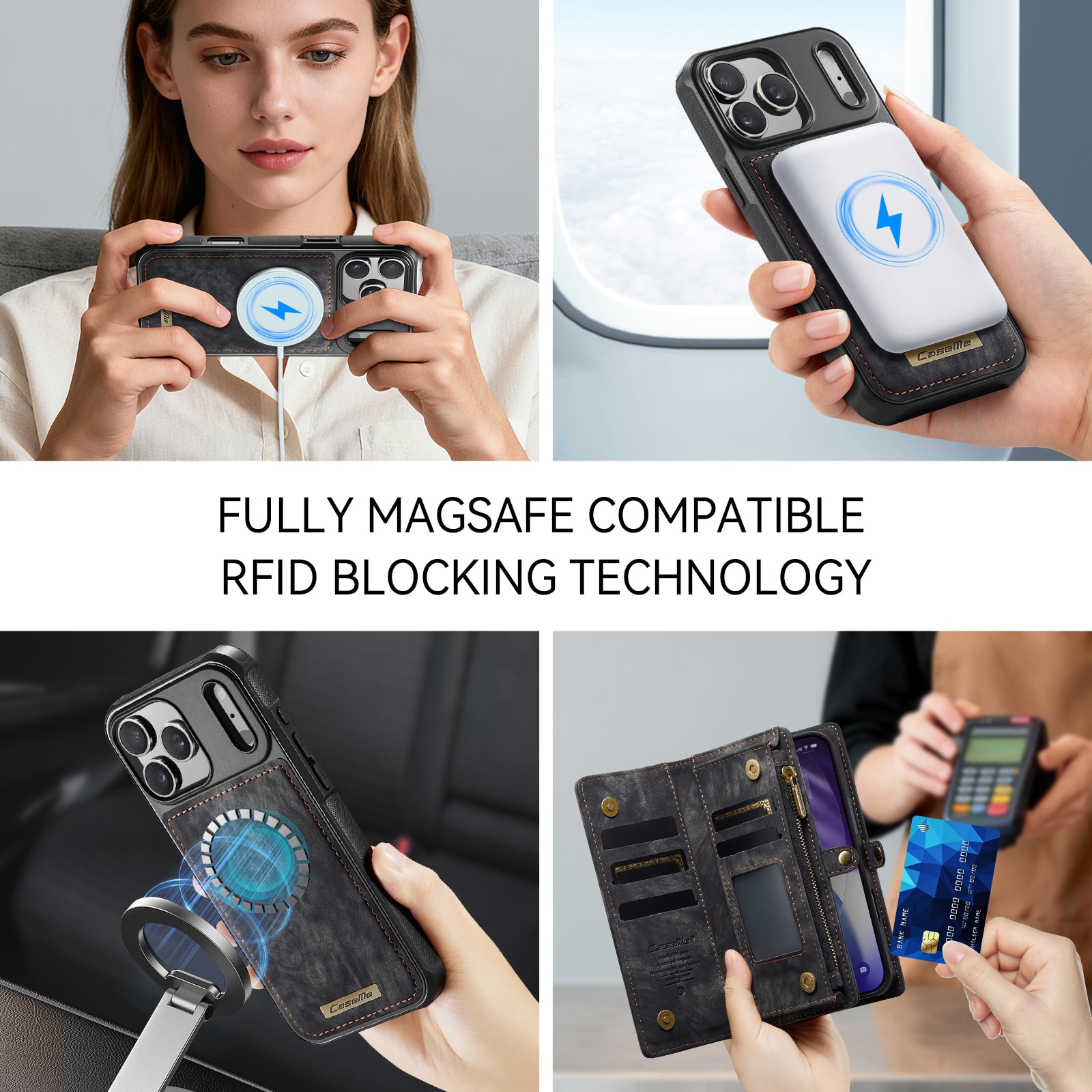 Multi-slot Suojakotelo iPhone 17 Pro Max Harmaa