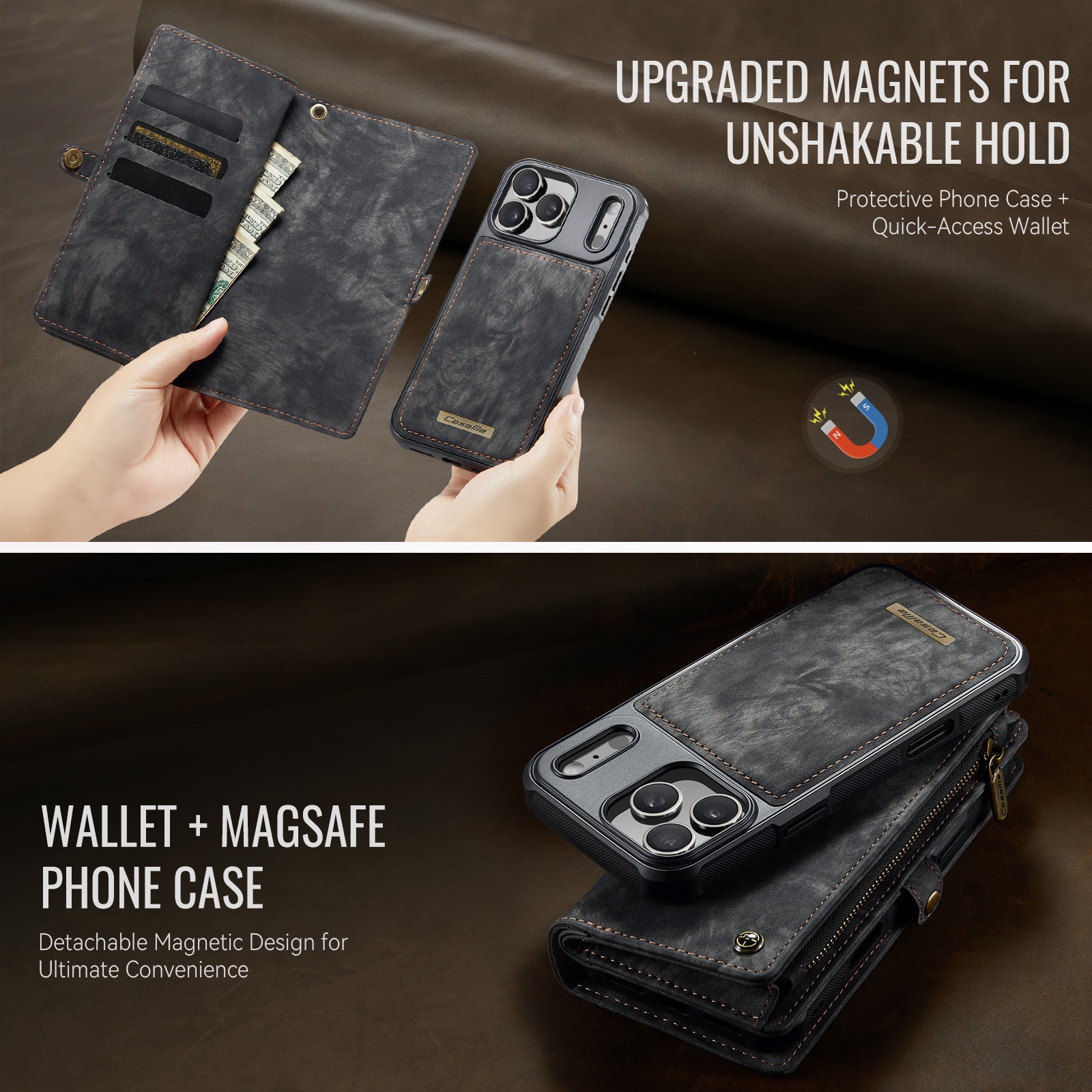 Multi-slot Suojakotelo iPhone 17 Pro Max Harmaa