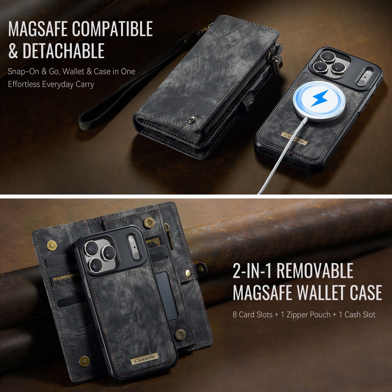 Multi-slot Suojakotelo iPhone 17 Pro Max Harmaa
